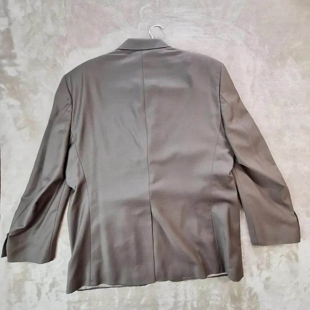 Chaps Ralph Lauren Suit Jacket Mens 42 Short Brown Wool Single Vent 2 Button